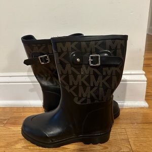 Michael Kors Black Rain Boots